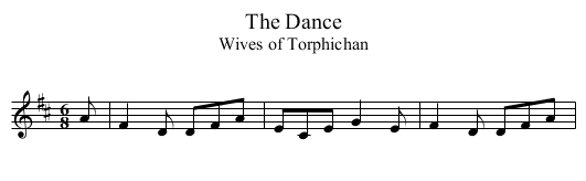 Dance, The - staff notation