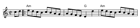 Dance with Larry - staff notation