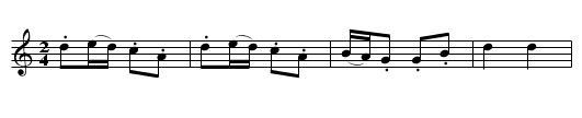 Dance - staff notation