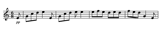 DANCE - staff notation
