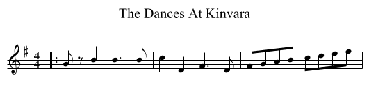 Dances At Kinvara, The  - staff notation