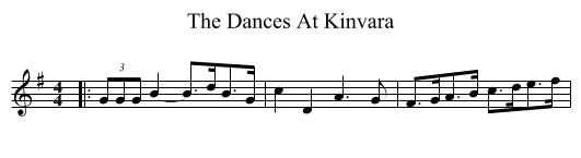 Dances At Kinvara, The  - staff notation
