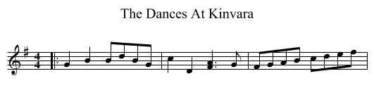 Dances At Kinvara, The  - staff notation