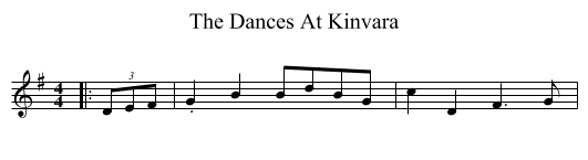 Dances At Kinvara, The  - staff notation