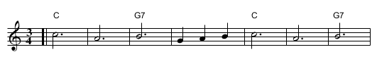 Dancing Bear, the  - staff notation