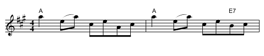 Dancing Feet - staff notation