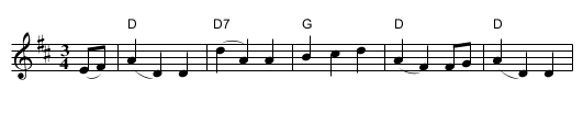 Dancing In Kyle - staff notation