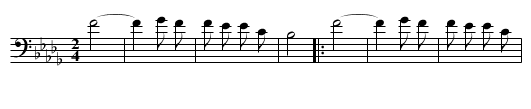 Dancing Song (f) - staff notation