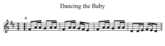 Dancing the Baby - staff notation