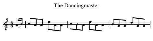 Dancingmaster, The  - staff notation