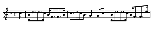 Dandaleith - a strathspey - staff notation
