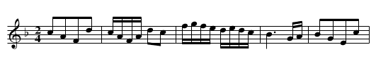 Dandelion Quadrille - staff notation