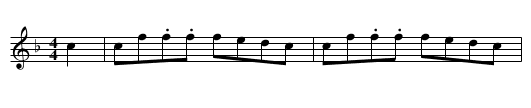 Dandies O. RHu.030, The - staff notation