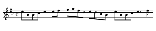 Dandy Denny Cronin - staff notation