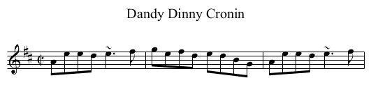 Dandy Dinny Cronin - staff notation