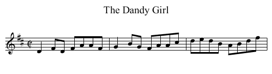 Dandy Girl, The - staff notation
