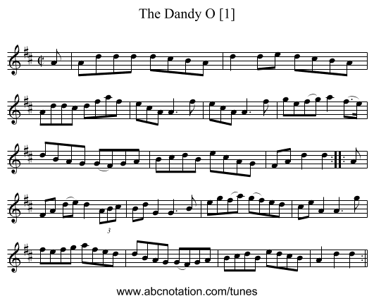 Dandy O [1], The - staff notation
