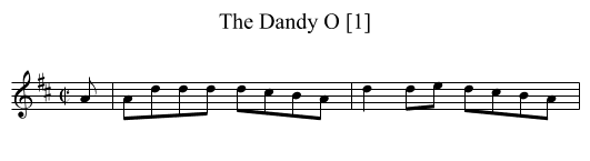 Dandy O [1], The - staff notation