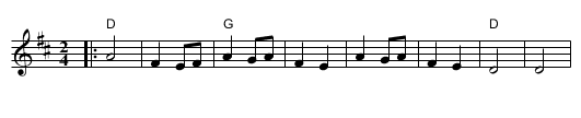 Danec - staff notation