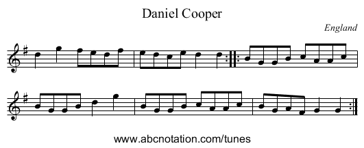 Daniel Cooper - staff notation