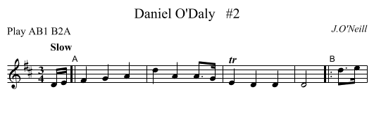 Daniel O'Daly   #2 - staff notation