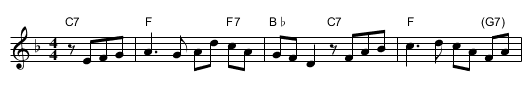 Danny Boy - staff notation