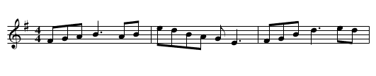 Danny Boy - staff notation