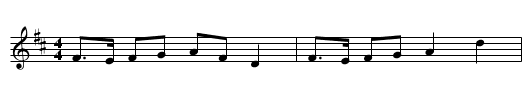 Dans a ruz - staff notation