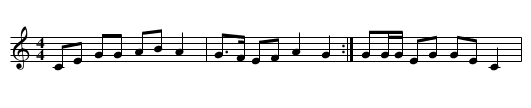 Dans an amourousted - staff notation