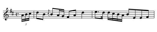 Dan's Fancy - staff notation