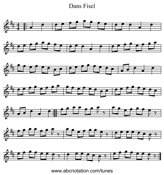 Dans Fisel - staff notation