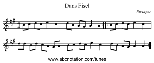 Dans Fisel - staff notation