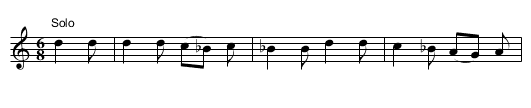 Danza (CT 022) - staff notation