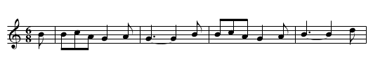 Danza (CT 103) - staff notation