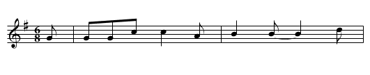 Danza (CT 180) - staff notation
