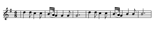 Danza (CT 214) - staff notation