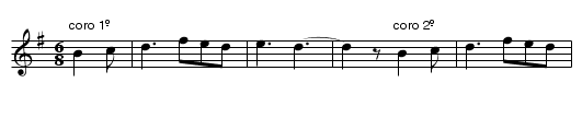 Danza (CT 376) - staff notation