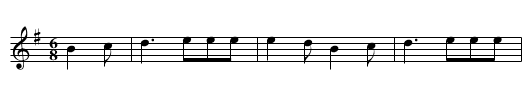 Danza (CT 377) - staff notation