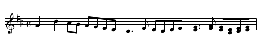 Danza das Burgas - staff notation