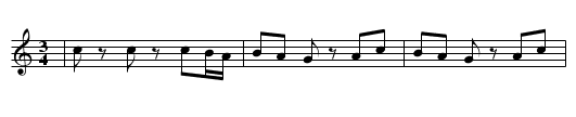 Danza de la Hierbabuena - staff notation