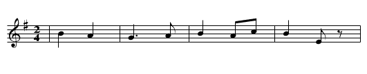 Danza de La Noche de San Xuan - staff notation