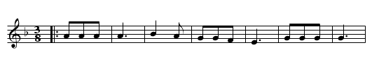 Danza de las Tabiernas - staff notation