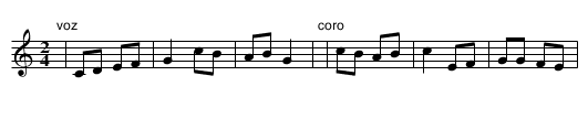 Danza de Los Caranquiños - staff notation