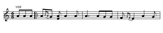 Danza de San Pedro - staff notation