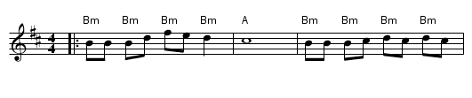 Danza de Santana (Arrg. Bm) - staff notation