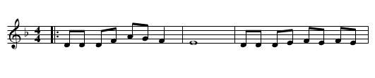 Danza de Santana - staff notation