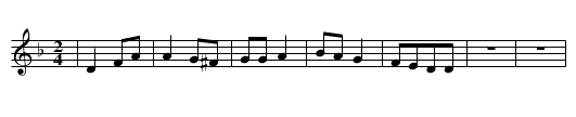 Danza d'El Carmen y San Pedro - staff notation