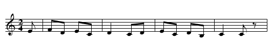 Danza del Trillo - staff notation