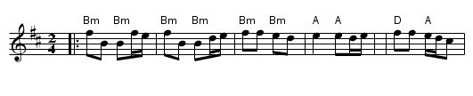 Danza L'Osu (Arrg. Bm) - staff notation