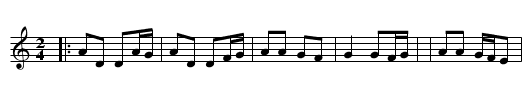 Danza L'Osu - staff notation